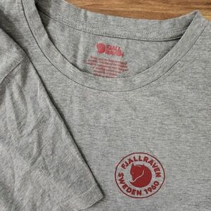 Fjallraven 1960 Logo Tee Shirt Short Sleeve Grey Size Large Euc